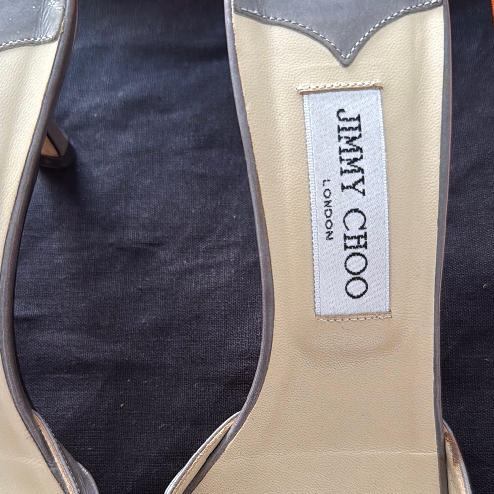 Jimmy Choo Women's Gray Heeled Sandals - Picture 4 of 7